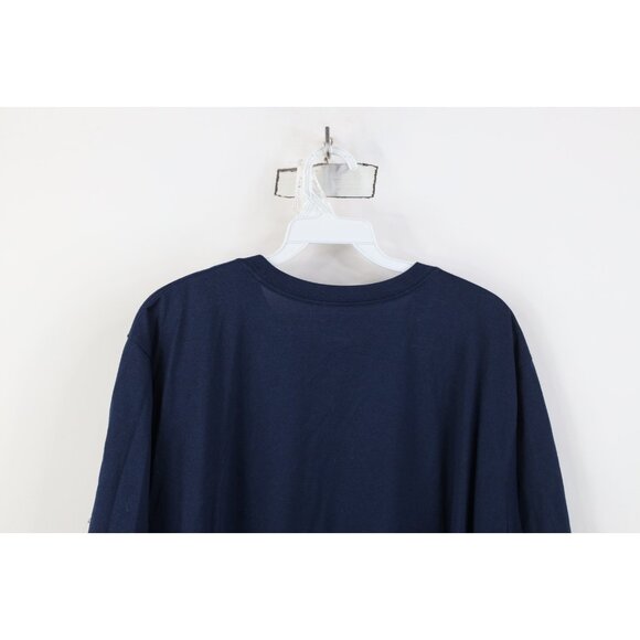 Nike Mens XL Block M University of Michigan Football Short Sleeve T-Shirt Blue - Picture 11 of 12